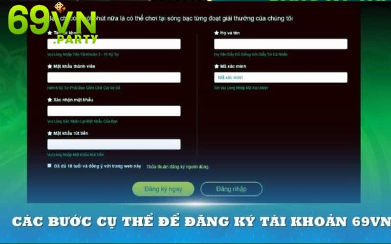 Giải đáp các thắc mắc của người chơi khi tạo tài khoản 69VN