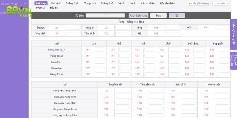 Giao diện hình ảnh bắt mắt tại sảnh cược lô đề