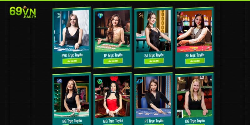 Tổng quan hoạt động liên quan đến sảnh game Live Casino 69VN